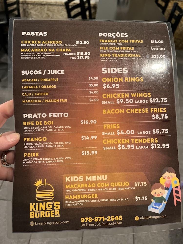 King's Burger Menu image 1