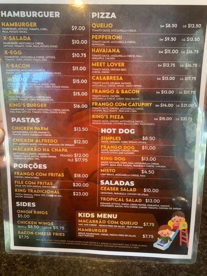 King's Burger Menu image 3